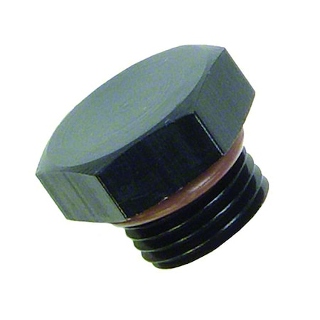 Speedfx ADAPTER FITTING, -16AN BLK ST THRDO-RING PLG 561614BK
